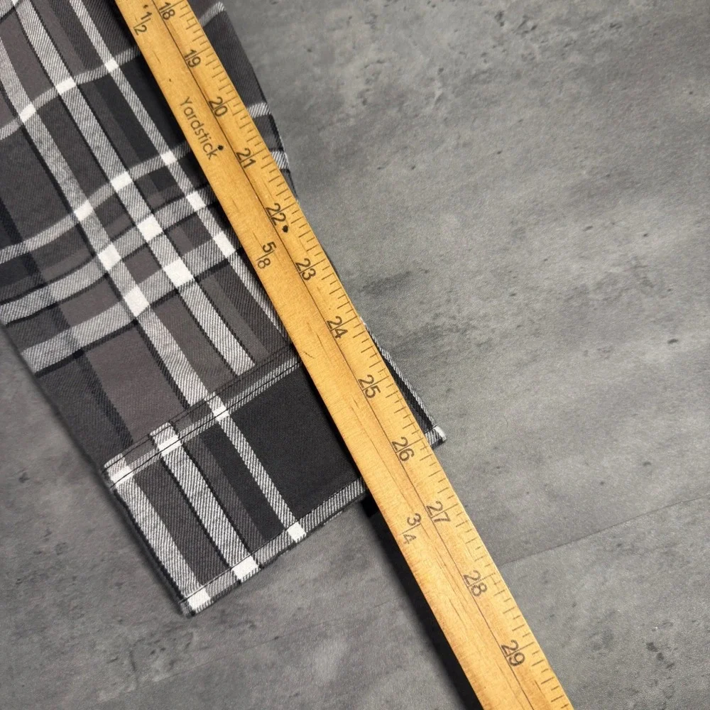 The North Face Junction Woven Shirt Mens S Grey Plaid Long Sleeve Button Up $95